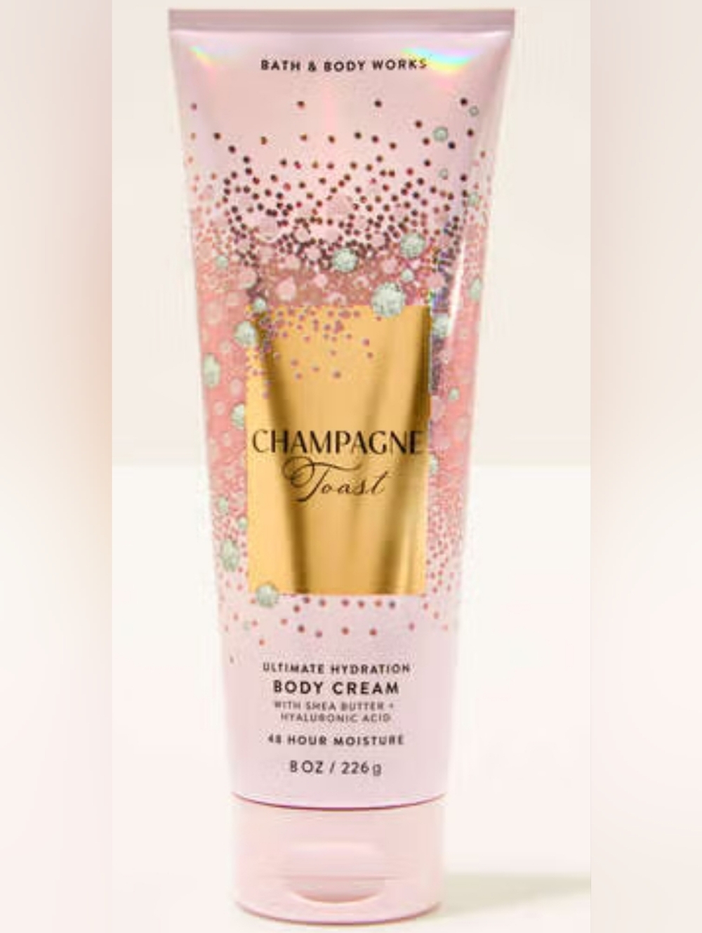 New! Bath & Body Works Body Cream - Champagne Toast Fragrance 8 Ounce-226 G Nib!